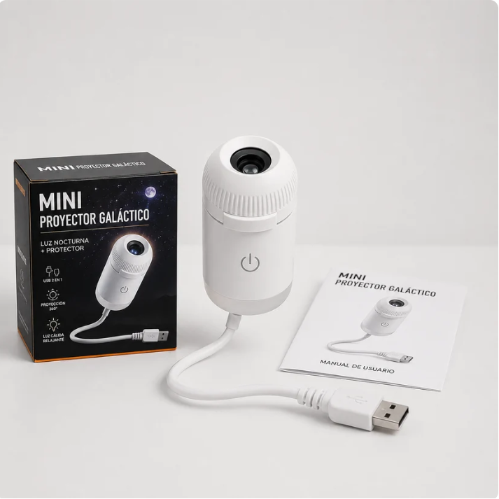 M - Mini proyector de estrellas USB 2 en