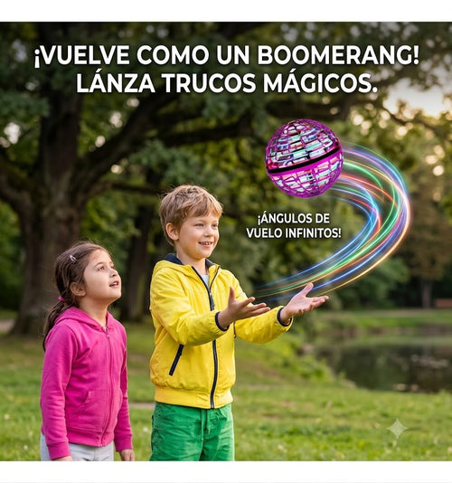 Spinner Bola Voladora LED Carga USB